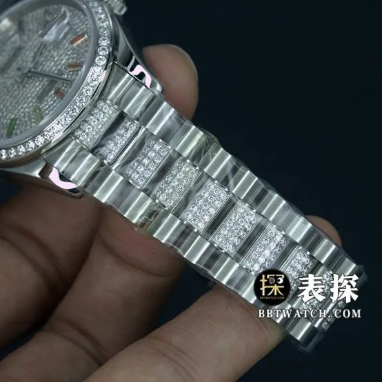BP Factory Rolex Day-Date Super A Watch Full Star Dial Steel Band Model Pictures and Price List Real Shot strap pictures