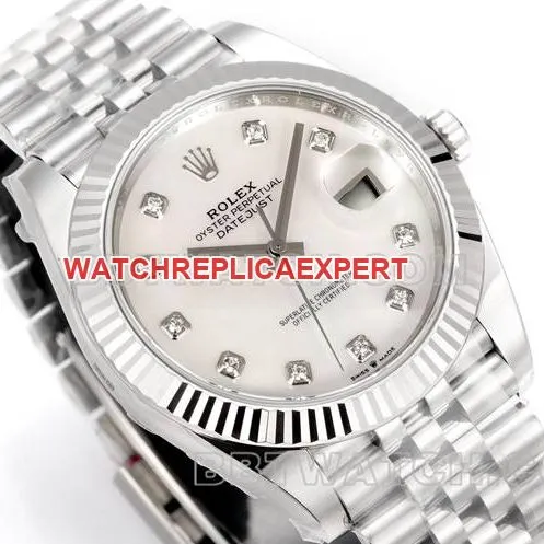 collectible watch JF factory Rolex log dial 3235 mechanical 41mm side live photo