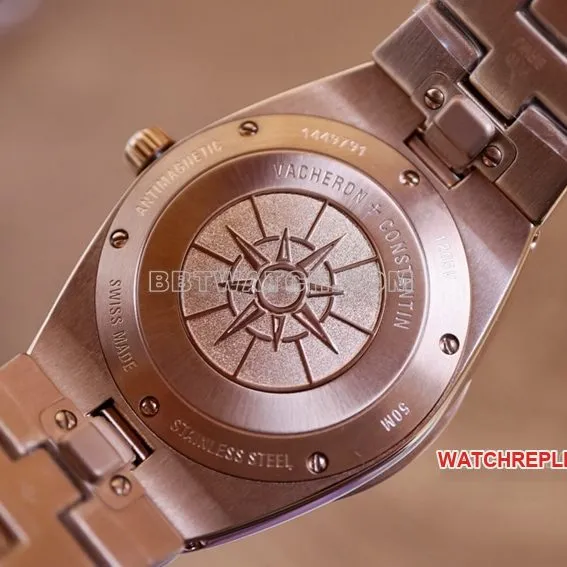 CC factory Vacheron Constantin top-tier 1:1super cloneblue dial pink gold 1225Vclasplive photos