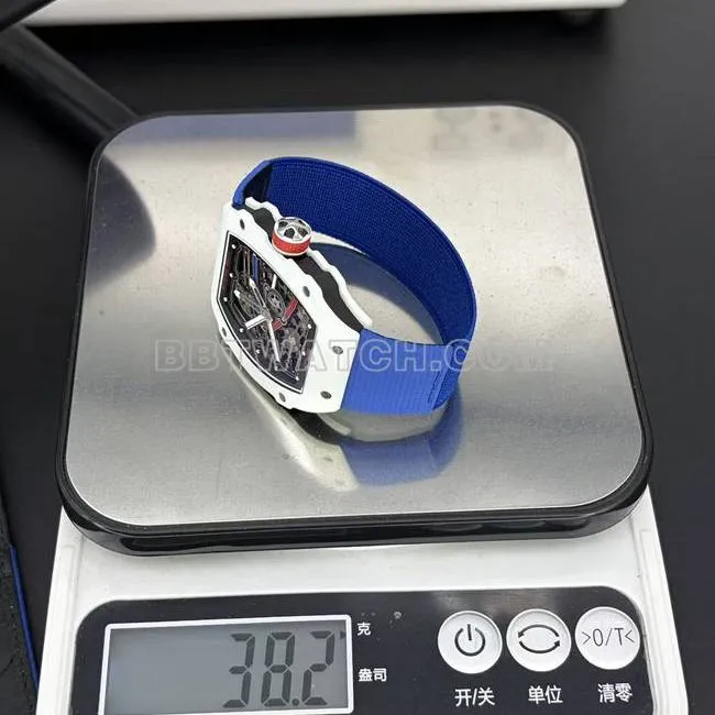 collectible watch UMI factory Richard Mille hollow plate white shell mechanical RM67-02braceletlive photos