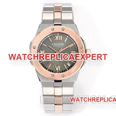 collectible watch GH factory Chopard snow mountain proud wing gray plate 41mm gold steel braceletfront live photoside live photo