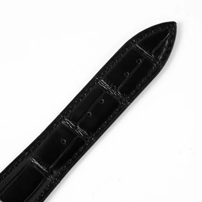 top-tier watch Blancpain men's white dial black belt classic series watch movement picture