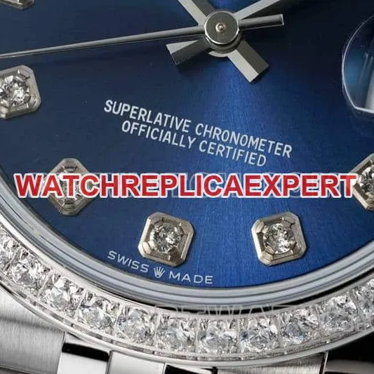 ARF FactoryRolex log 1:1super cloneblue dialdiamond bezel31mm five grid link 278384side live photo