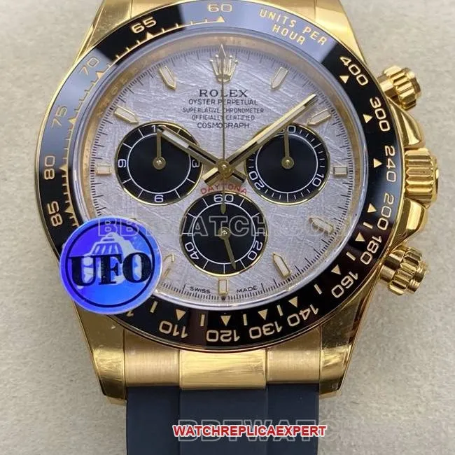 top-tier watch UFO factory DaytonaRolex meteorite disc 4131 mechanical front live photo