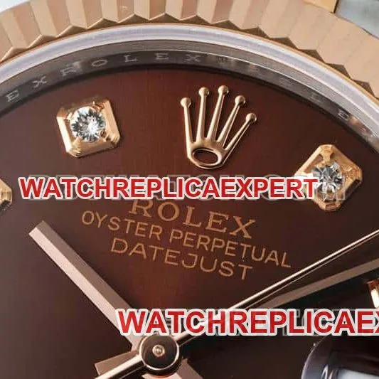 ARF FactoryRolex log 1:1top-tier brown plate 31mm gold five-grid chain link 278271caseback live photo