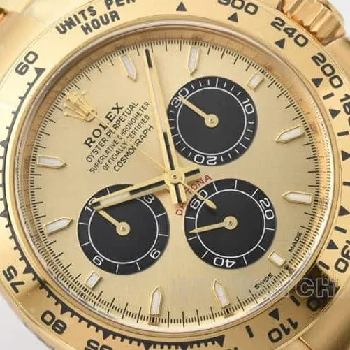 CleanRolexDaytonasuper gold plate 4131steel bracelet model 126508side live photo