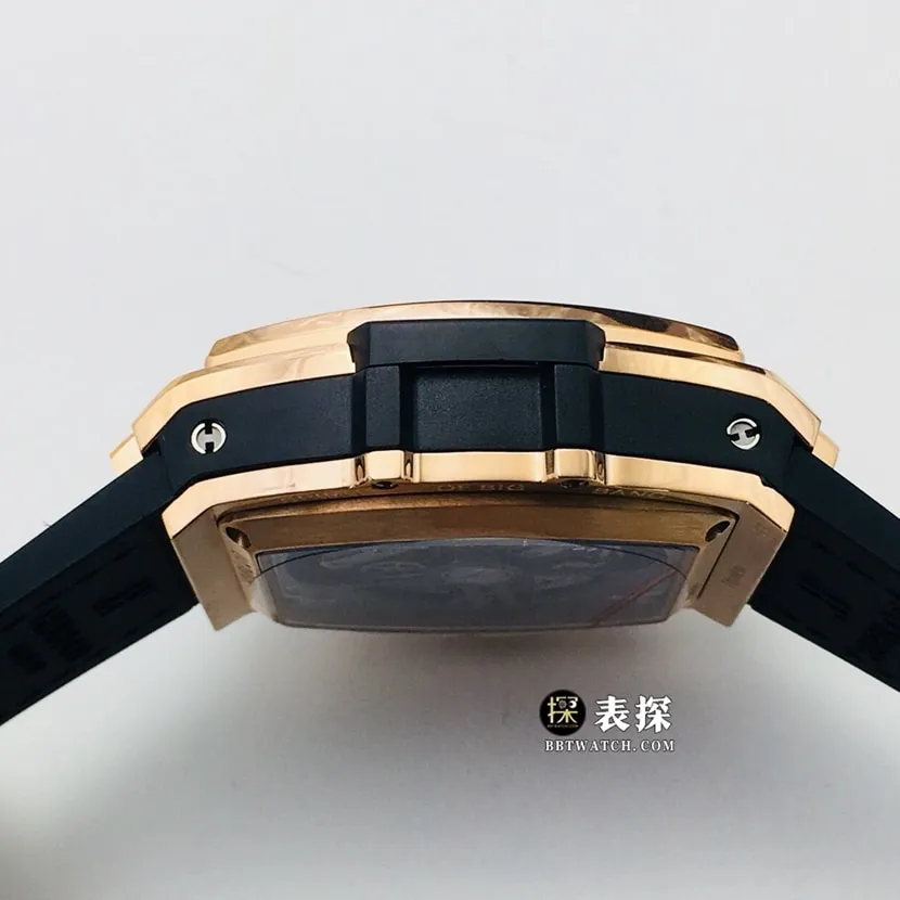 AB Big Bang Hublot1:1replica watch hollow disc set with diamond leather strap model 641.OX.0183.LR.1704bracelet picture