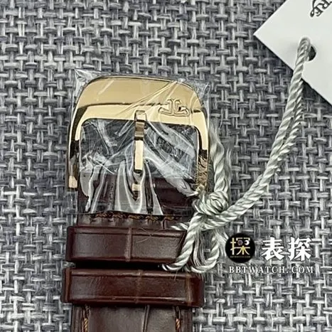 AZ factory Jaeger-LeCoultre master watch men's eggshell yellow disk leather strap model pictures and prices side live photo