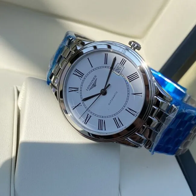 Longines Master Collection Swiss Engraved Movement Century Classic White Steel Couple Watch Movement Diagram