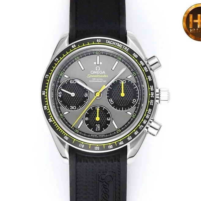 Omega Speedmaster series racing chronograph top-tier watch 326.32.40.50.06.001 multi-function front view