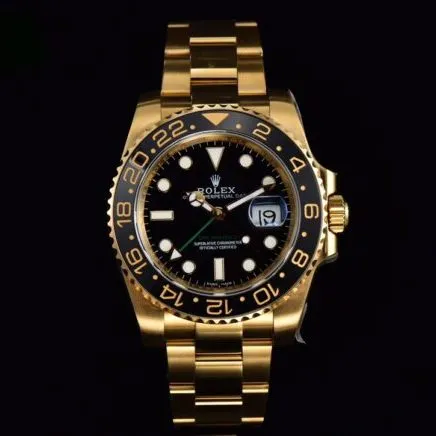 Side view of the full range of high-quality V9RolexGMT-MasterGMTblack dial watches from major manufacturers