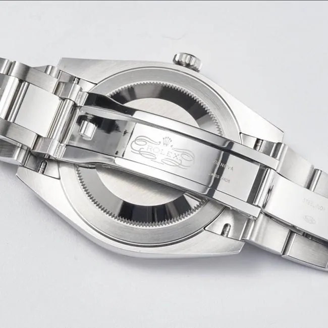 WF Factory Top Rolex 41mm Logbook Series Gray Disc Steel Strap Watch Buckle Chart