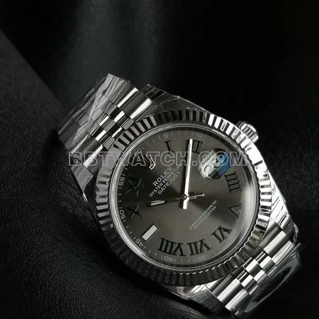 collectible watch WKD factory Datejust Rolex 41mm gray dial 126331 front real shot photo