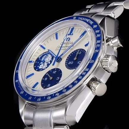 Omegatop-tier watch men's automatic movement white dialsteel bracelet Snoopy series watch clasp picture
