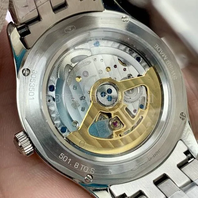 collectible watch Jaeger-LeCoultreV9 Factory master silver dial899 mechanical steel bracelet caseback live photo