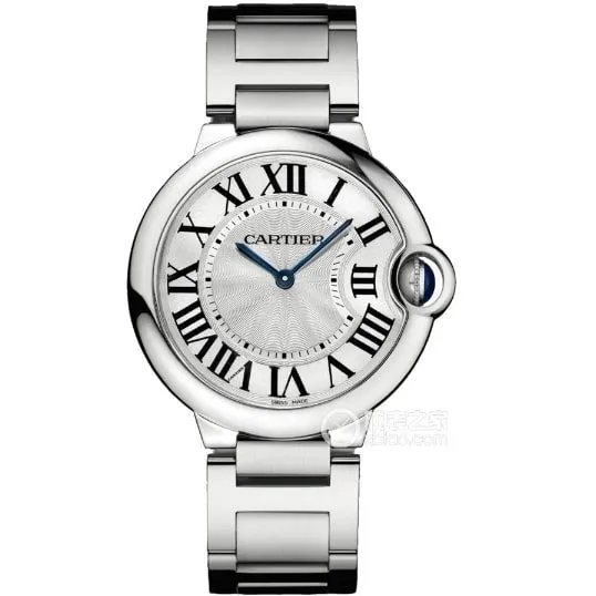 AF blue balloon Cartier1:1replica watch silver gray plate steel bracelet model WSBB0044clasp picture