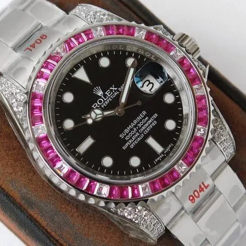 Rolextop-tier 1:1high-quality replicaGMT-Master type II rear diamond customized version luxury sparkling classic trend clasp picture