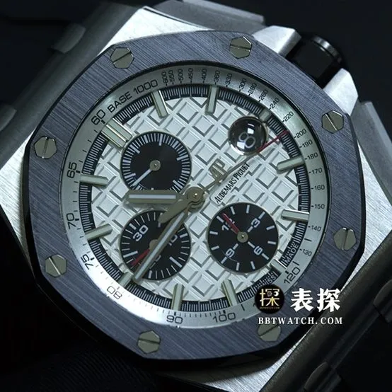 JF factory Audemars PiguetRoyal Oak offshore watch men's giant panda chronograph rubber model pictures and prices weight live photos