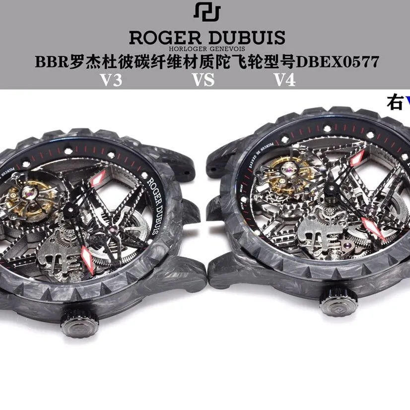 BBR factory Roger Dubuis top-tier watch king DBEX0577 real and fake comparison evaluation appearance live photos