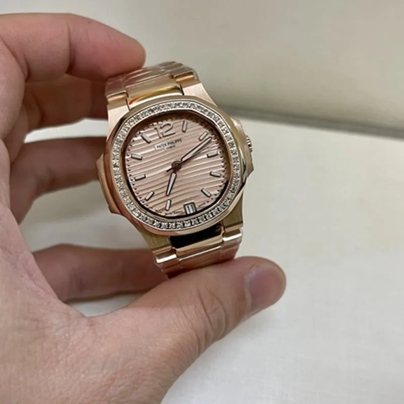 top-tier watch Patek Philippe Nautilus women's watch front view