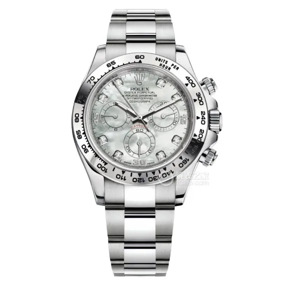 Factory C Rolex Daytona1:1super mother-of-pearl plate steel bracelet model m116509-0064clasplive photos