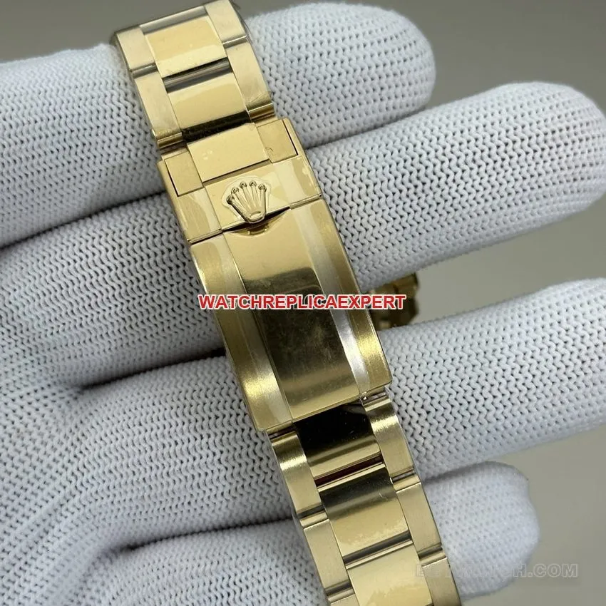 Clean FactoryRolexDaytonatop-tier gold plate all gold steel bracelet model 126508front live photo