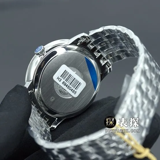 MKS FactoryOmega Diefei top-tier watch men's gray plate steel bracelet model pictures and prices caseback live photo