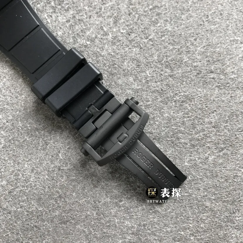 BBR factory Roger Dubuis King watch men's hollow plate rubber model picture and price caseback live photo