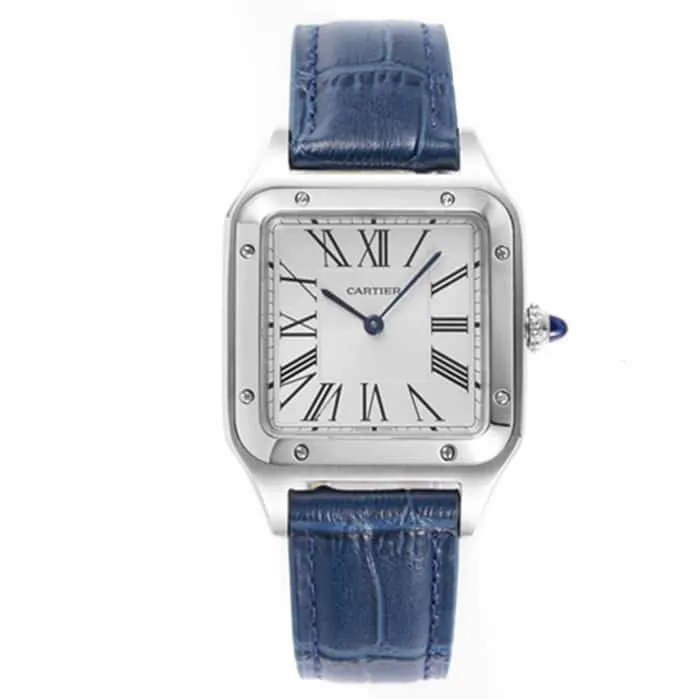 New masterpiece CartierCartier Santos couple watch side view