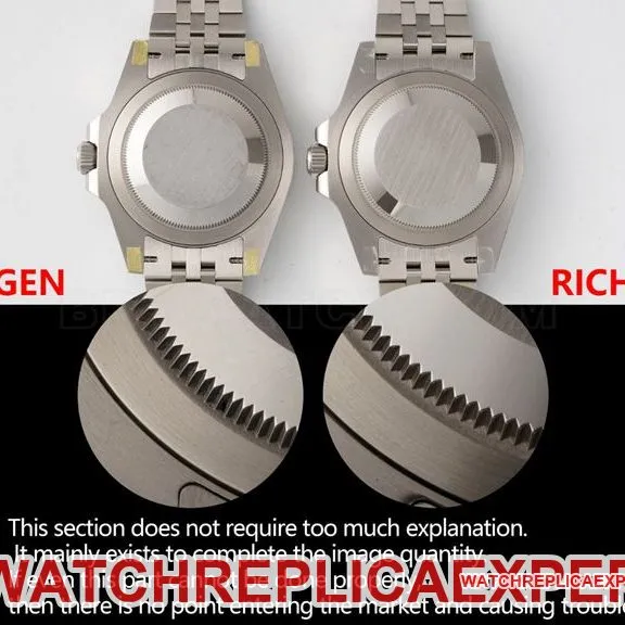RICH factory Rolex GMT-Master black and gray circle 126710 top-tier watch comparison Genuine difference appearance live photos
