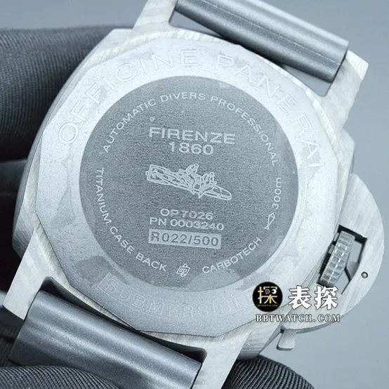 VS FactoryPanerai sneak Pam6161:1top-tier watch men's black dial rubber model pictures and prices caseback live photo