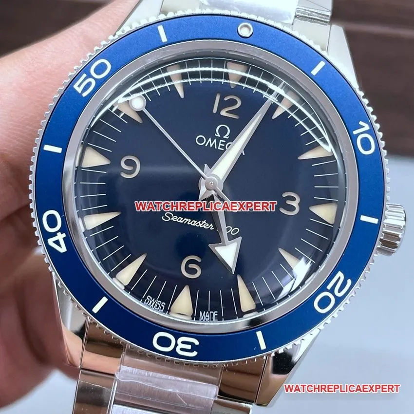 VS factory Omega Seamaster super A 2024 new blue plate 234.30.41.21.03.001 back actual photo