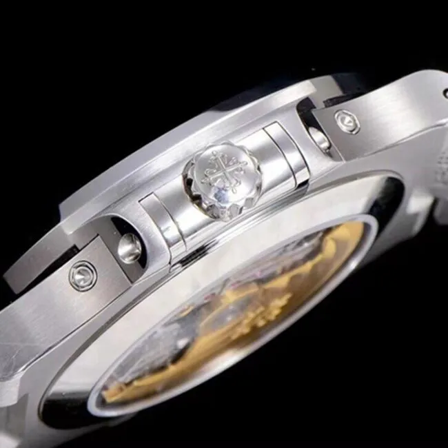 top-tier watch Patek Philippe men's white dialsteel bracelet5726 series watch movement picture