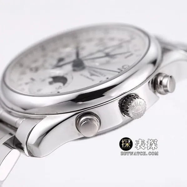 LGS watchmaking traditional Longines1:1replica watch silver dial wheat grain moon phasesteel bracelet model L2.673.4.78.6 parts live photos
