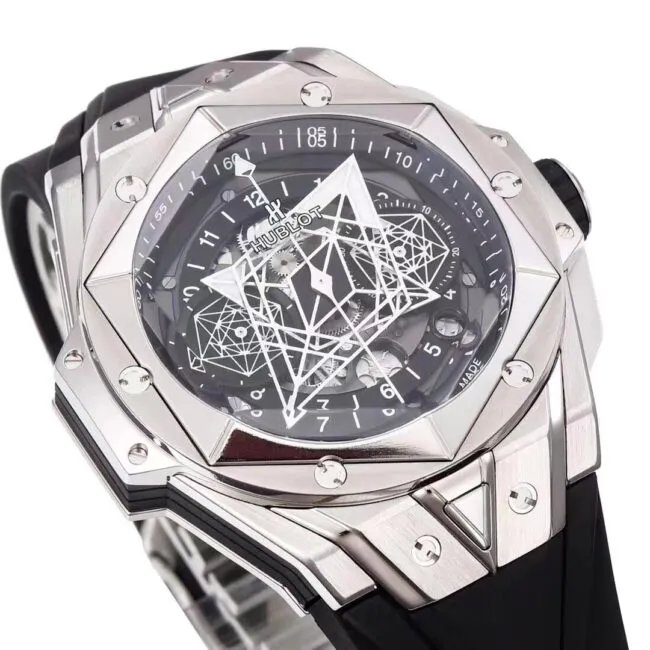Big factory high-quality replicaBBF extreme replicaHublot watch black dial Hublot's most popular new tattoo second generation watch movement picture
