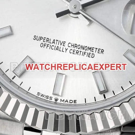 ARF FactoryRolex log 1:1super clonesilver dial stick hour markers 31mm five grid link 278274front live photo