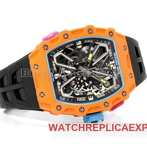 collectible watches RM 35-03 Richard Mille Carbon Fiber Side Actual Pictures