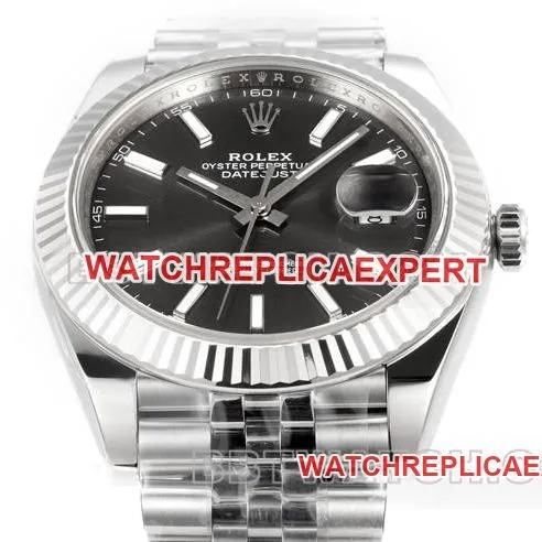 top-tier watch JF factory log Rolex gray plate 3235 mechanical 41mm side live photo