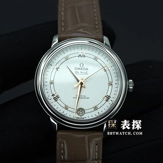 UVS FactoryOmega De Ville 424.10.33.20.52.001top-tier 1:1high-quality watch ladies white dialleather strap model pictures and prices clasplive photos