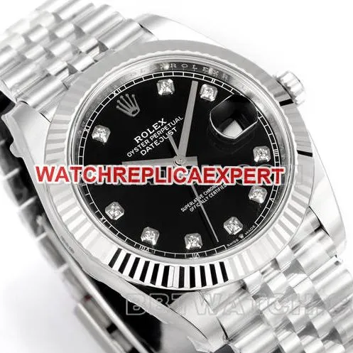 1:1replica watch log JF factory Rolexblack dial3235 mechanical 41mm caseback live photo