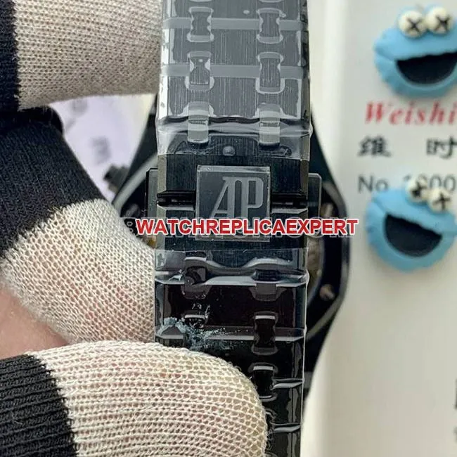top-tier watch BLS factory Audemars PiguetRoyal Oak black ceramic mechanical 26420braceletlive photos