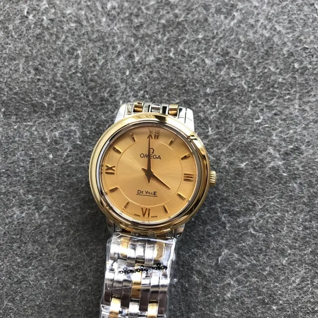 DK factory top-tier replicaOmegareplica watch women's gold plate gold belt butterfly flying series quartz watch clasp picture