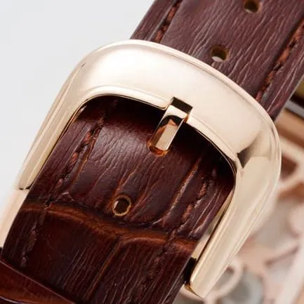 ABF factory Frank Muller top-tier watch manual winding mechanical men's white dial brown belt movement picture