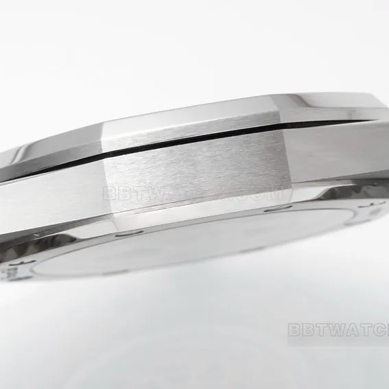 APS factory Audemars PiguetRoyal Oaktop-tier 1:1super gray plate steel bracelet model 15510ST.OO.1320ST.10caseback live photo