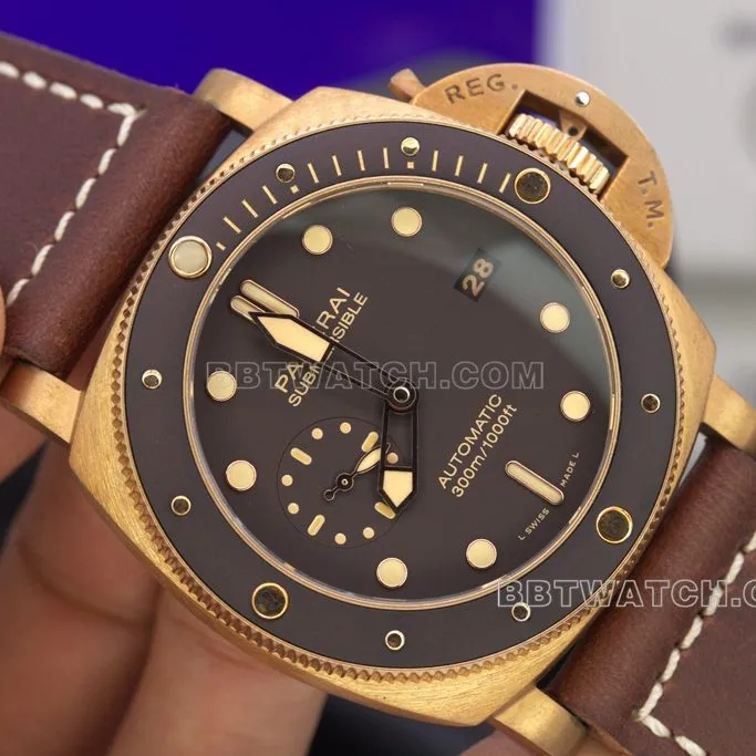 VS FactoryPAM00968Panerai1:1replica watch bronze47mm large dial front view