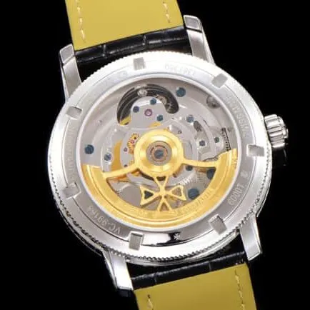 top-tier replicaVacheron Constantin heritage series carved shell true flywheel men's watch movement picture