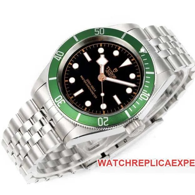 3TTudor Biwan 1:1top-tier replicablack dialsteel bracelet model 79230Gbraceletlive photos