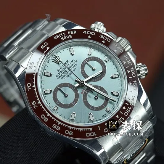 BT factory Rolex Daytona watch men's ice blue steel bracelet model pictures and prices overall live photos