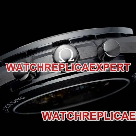 Omega collectible watch BLS factory speedmaster full ceramic red needle mechanical rubber caseback live photo