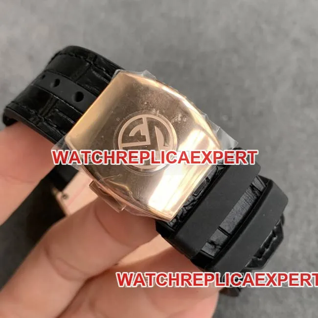 Frank Muller ABF factory top-tier watch V45black dial gold case leather braceletclasp live photos